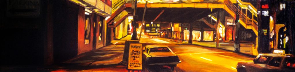 Adams & Wabash at Night