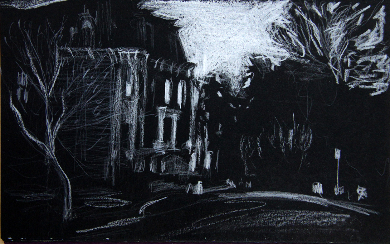Old Mansion at Night — image 2
