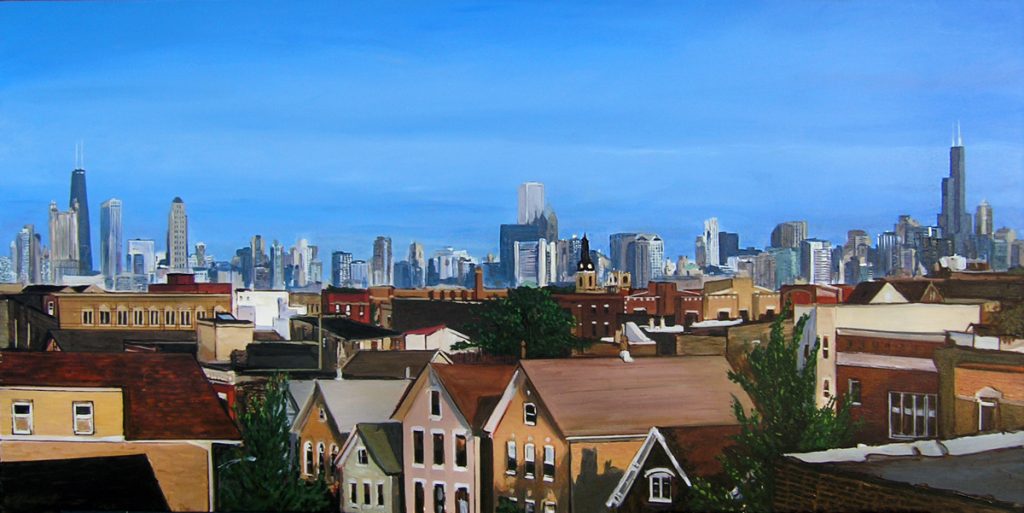 Chicago Skyline from Bucktown