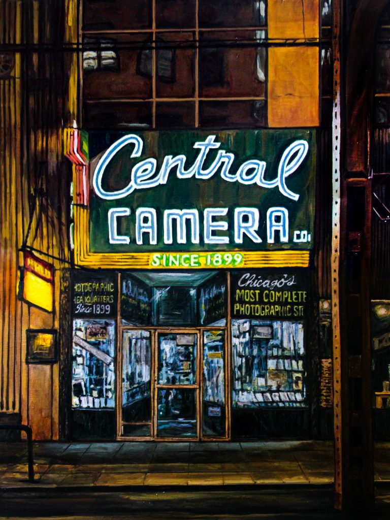 Central Camera at Night