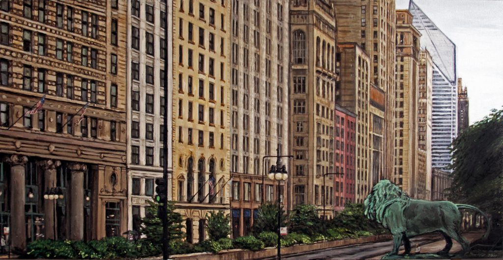 Skyscraper Wall (South Michigan Avenue)