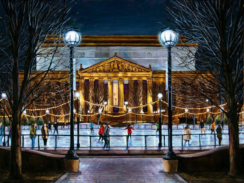 Skating Rink at Night