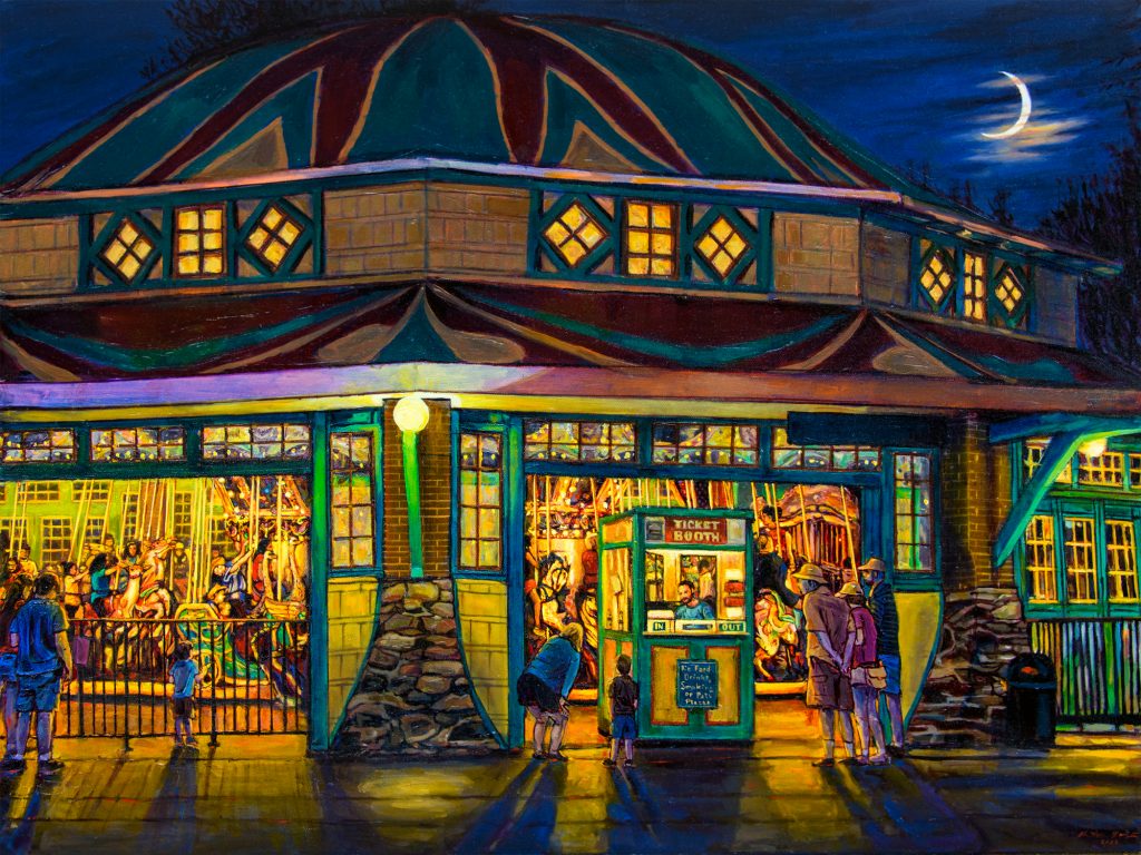 Glen Echo Carousel at Night